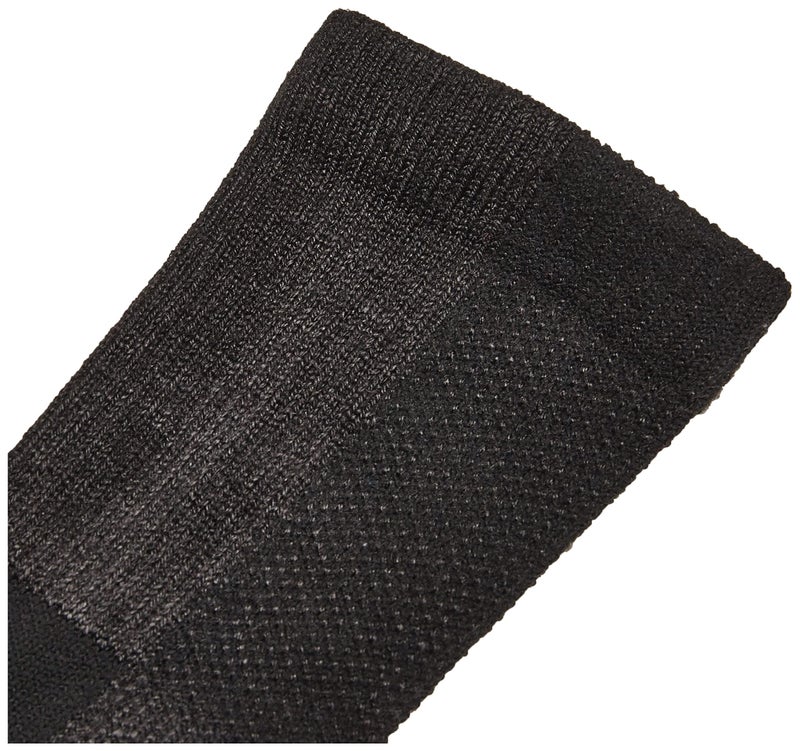 Thorlos Unisex Adult's 12 Hour Shift Thick Padded Crew Work Socks, Black/Grey Large - Image 3